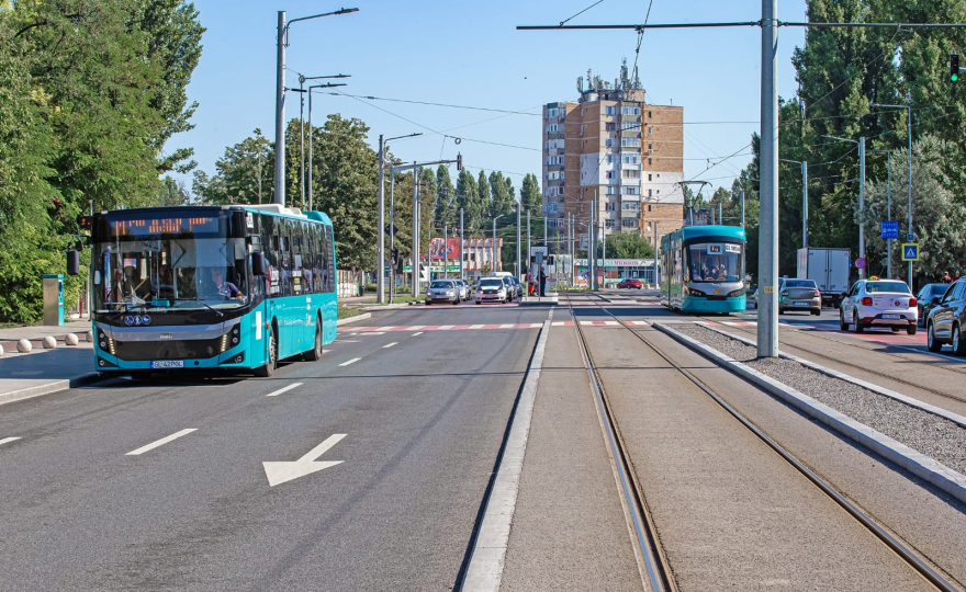 Autobuze pe traseele de tramvai