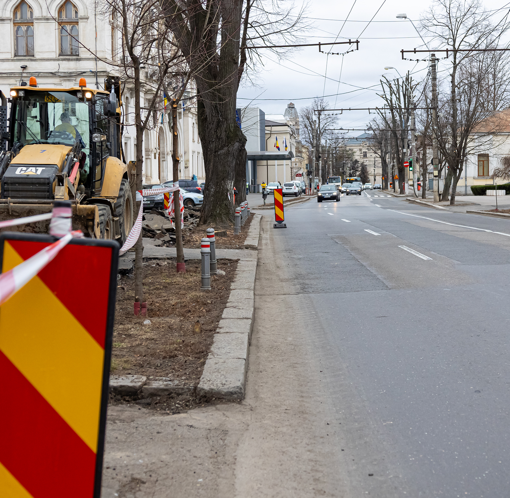 Strada Domnească a intrat în modernizare