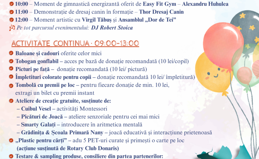 Ziua Copilului, în Grădina Publică