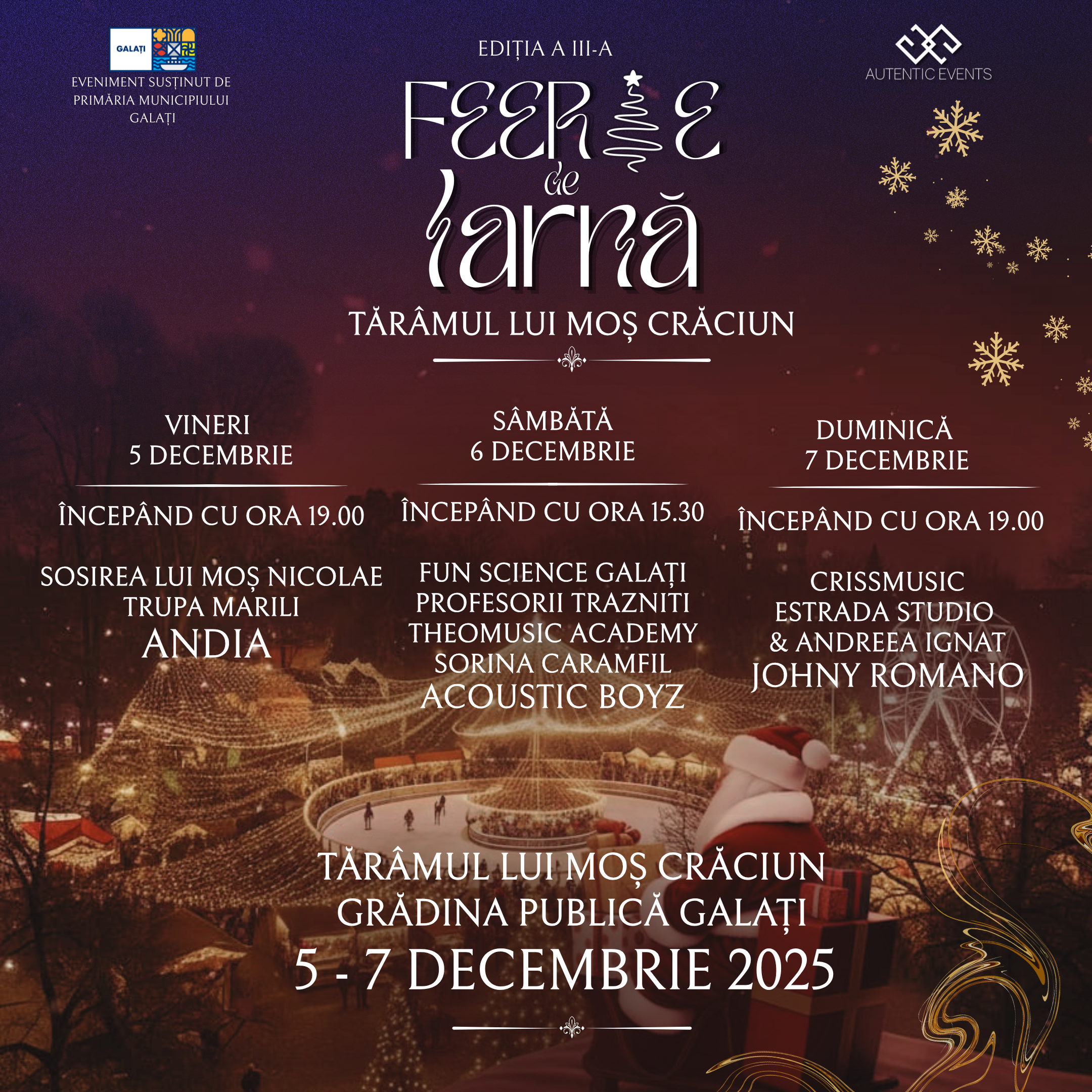 „Feerie de Iarnă – Tărâmul lui Moș Crăciun”